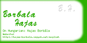 borbala hajas business card